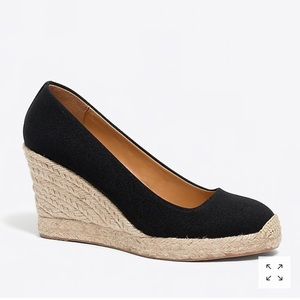 J. Crew Canvas Espadrille Wedges